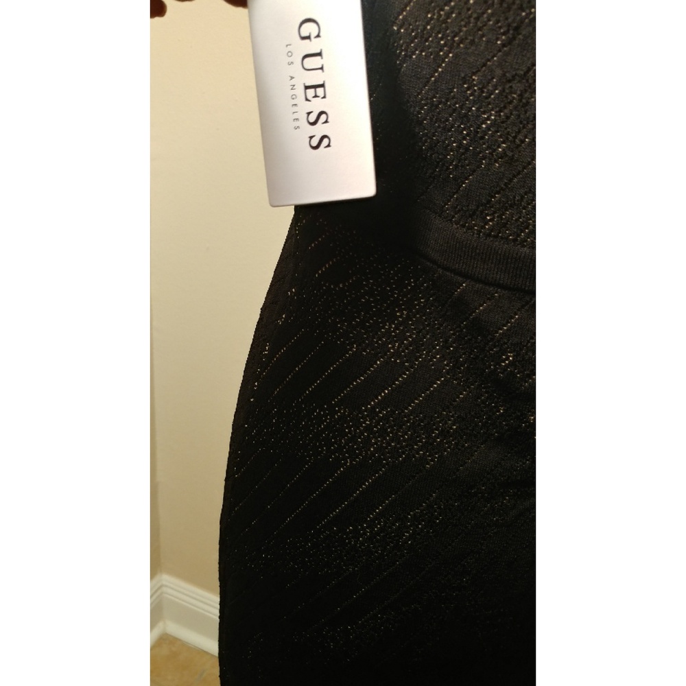 GUESS Knit Halter Dress LBD - Picture 6 of 7